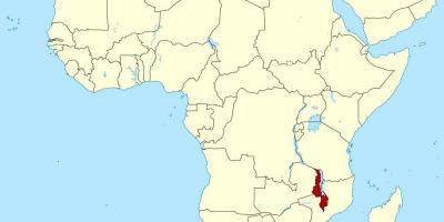 Ramani ya Malawi ramani ya eneo afrika